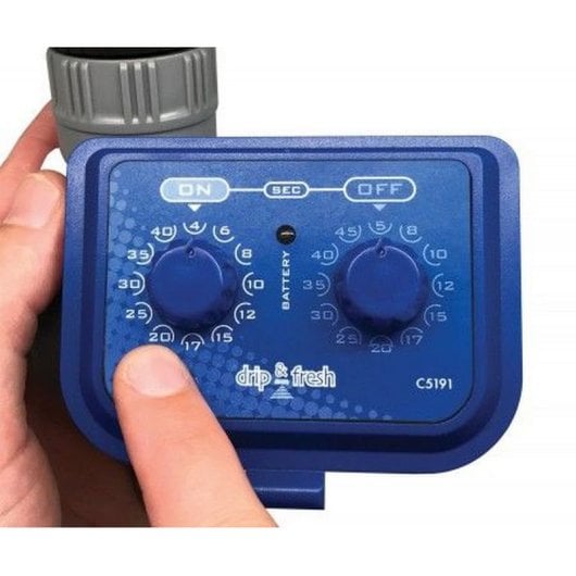 Minuterie d'arrosage goutte à goutte et fraîcheur pour une brumisation seconde par seconde avec 2 cadrans