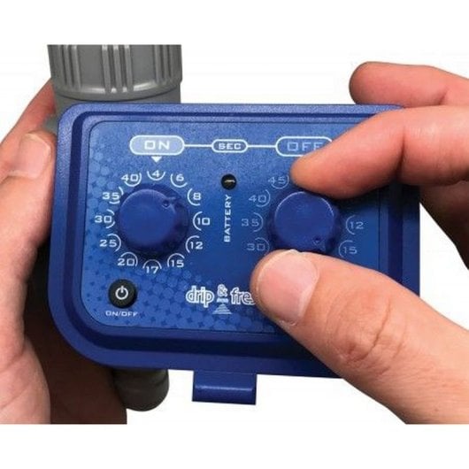 Minuterie d'arrosage goutte à goutte et fraîcheur pour une brumisation seconde par seconde avec 2 cadrans