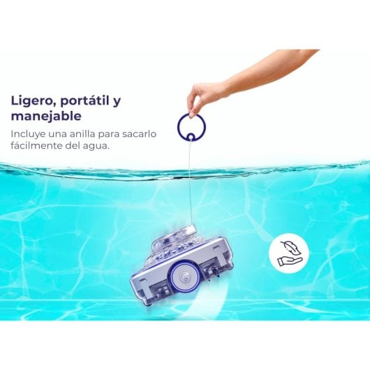 Gre RBR60 Robot de Limpeza a Bateria para Piscinas Elevadas e Enterradas