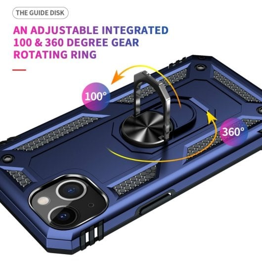 Max Power Digital-Magnethülle mit Ring-Technologie in Militärqualität, Blau für iPhone 13