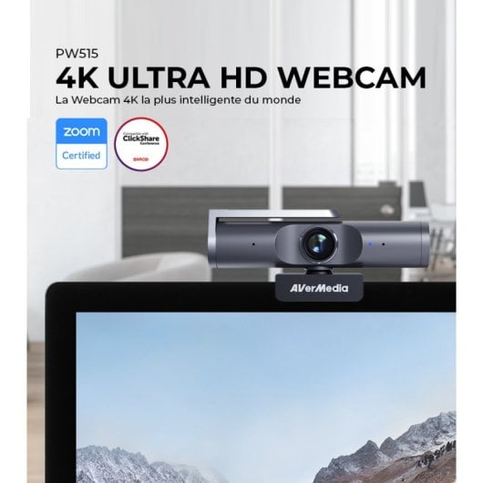 Webcam Avermedia PW515 UltraHD 4K HDR Nera