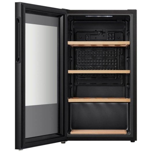 Vinoteca Hisense RW12D4NWG0 30 Garrafas Preto Porta em Vidro Anti-UV