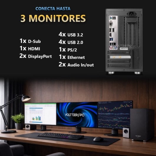 VolttierPC PC Oficina Intel Core i9 12900K/32GB/1TB SSD