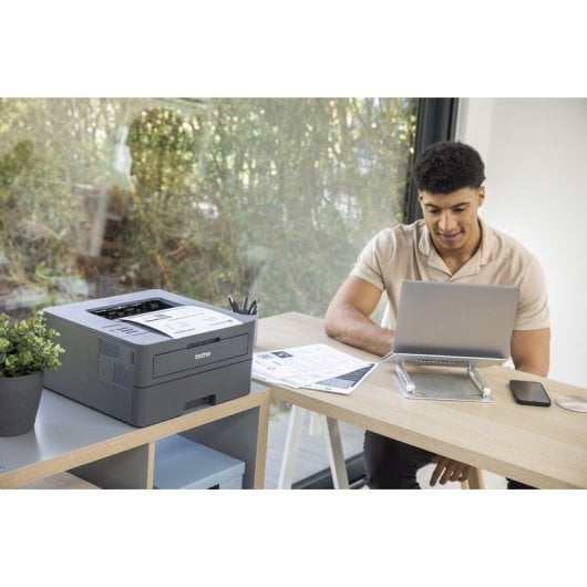 Brother HL-L2445DW Impresora Láser Monocromo WiFi Dúplex + Tóner Original Brother TN-2510XL Negro