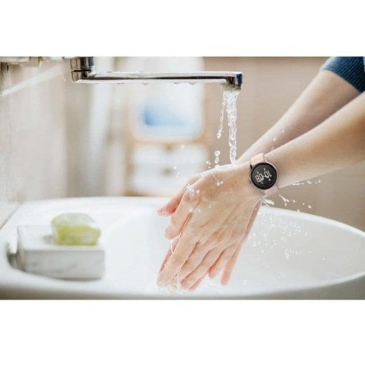 Hama Fit Watch 4910 Bluetooth GPS 45mm LCD Rosa IP68 SpO2 Cardiofrequenzimetro Monitor Sonno