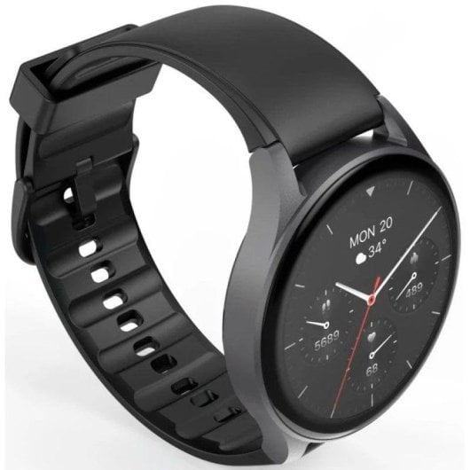 Hama 8900 Bluetooth GPS 45mm AMOLED Schwarz IP68 SpO2 Herzfrequenz Schlaftracking