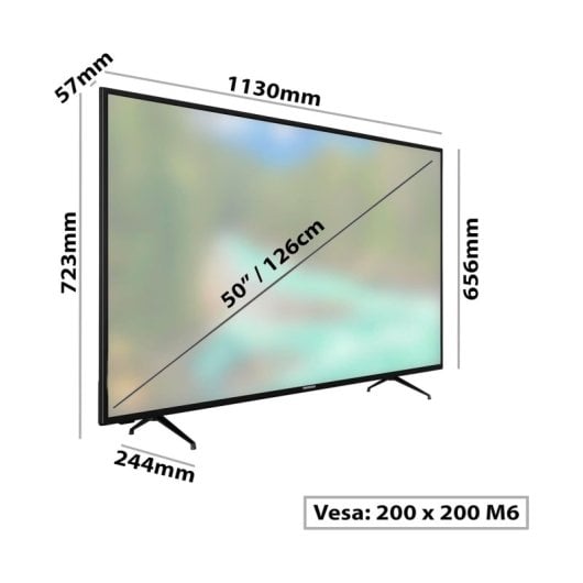 Téléviseur Android Daewoo D50DM54UANS 50" DLED UltraHD 4K Dolby Vision
