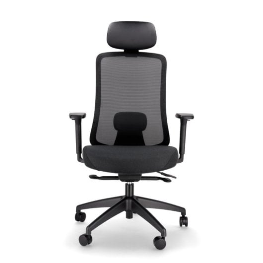 Spacio Ardena Silla Ergonómica de Malla con Cabezal Negra