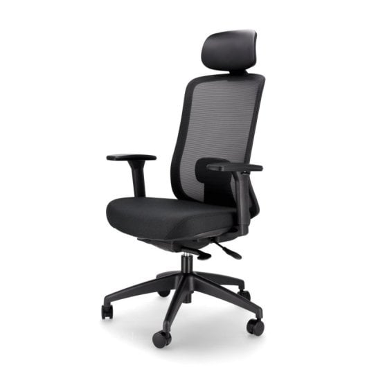 Spacio Ardena Silla Ergonómica de Malla con Cabezal Negra