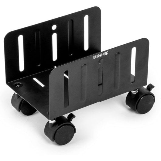 Duronic DMHD2 Soporte de Torre Ordenador con Ruedas Anchura Ajustable de 13 a 21cm Max 15 Kg
