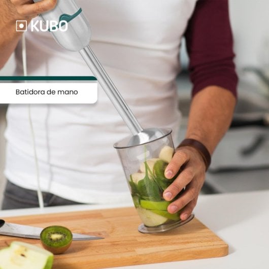 Kubo Batidora de Mano 3 en 1 1000W Verde/Inox