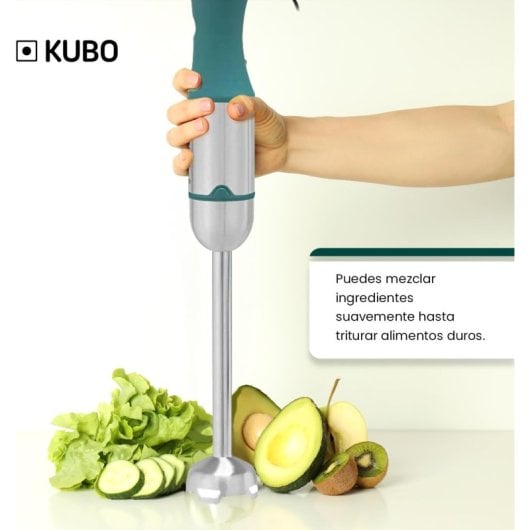 Kubo Batidora de Mano 3 en 1 1000W Verde/Inox