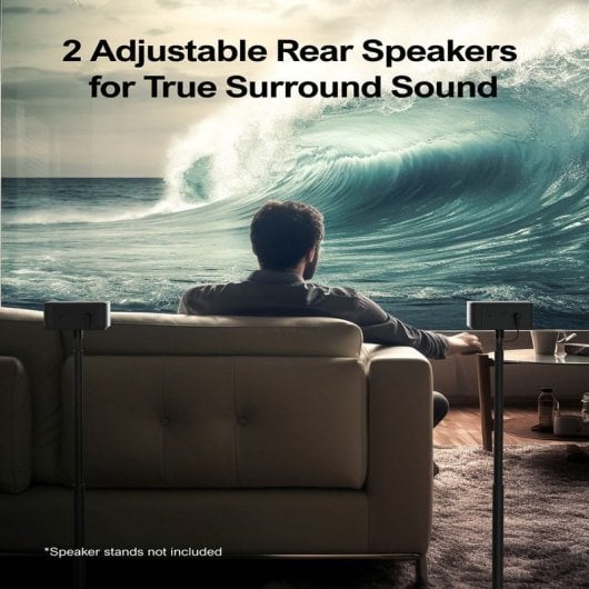 Ultimea Poseidon D50 Barra de Sonido 5.1 Bluetooth 5.3 Negra