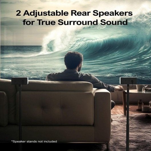 Soundbar Ultimea Poseidon D50 5.1 Bluetooth 5.3 HDMI ARC Bass Surround Schwarz