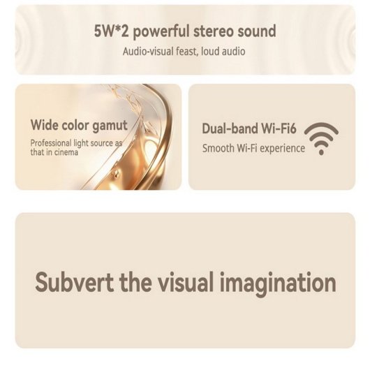 Wanbo X5 Projector ANSI LCD FullHD 1.100 Lúmenes WiFi 6 e Bluetooth 5.0
