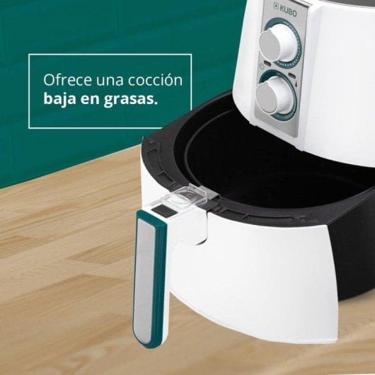 Fritadeira de Ar Kubo 2.5L 1500W com temporizador e filtro de ar