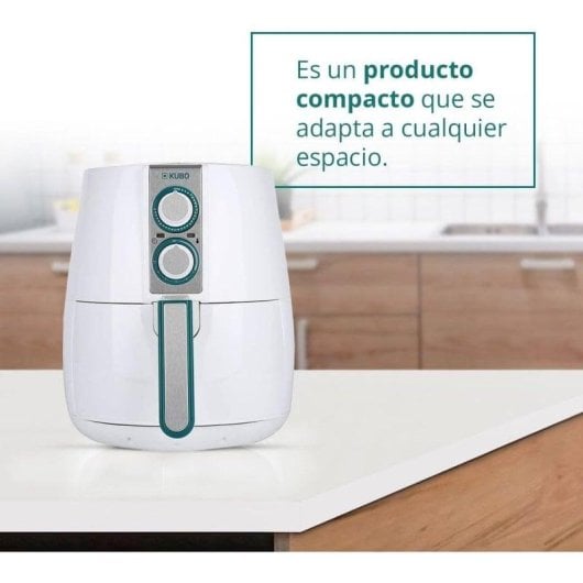 Fritadeira de Ar Kubo 2.5L 1500W com temporizador e filtro de ar