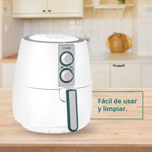 Fritadeira de Ar Kubo 2.5L 1500W com temporizador e filtro de ar
