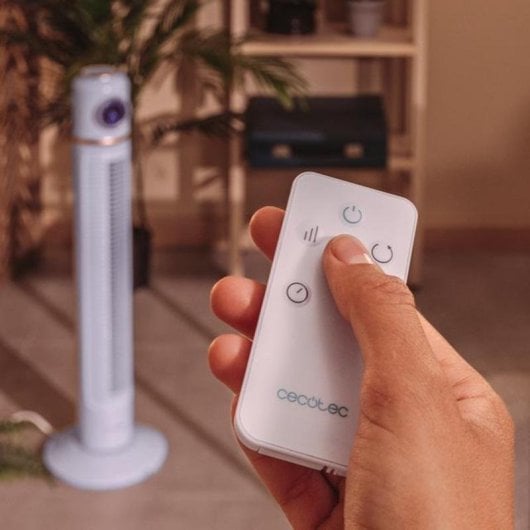 Ventilatore torre Cecotec Energysilence 1090 Skyline Retro Smart 40W LED Blu