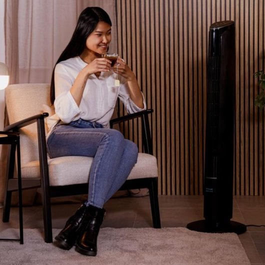 Cecotec Energysilence 9250 Skyline Smart Tilt Ventoinha Torre 45W Preto