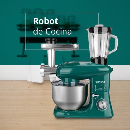 Kubo Robot de Cozinha 6L Verde + 7 Acessórios