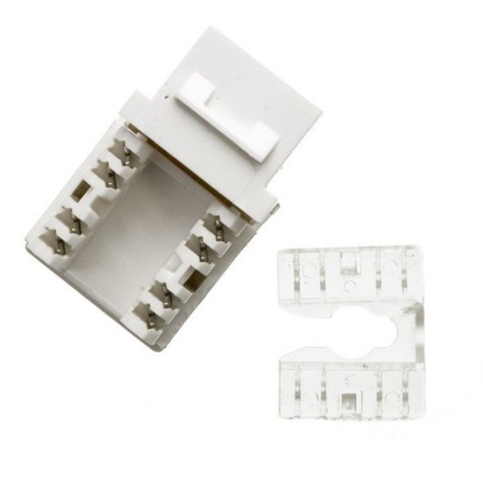 Lapara LA-4010215 Módulo Hembra RJ-45 Cat. 6 UTP Tipo Keystone Blanco Bolsa de 10 Unidades