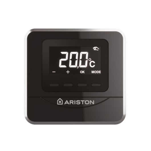 Ariston Cube RF Termostato Inalambrico Compatible con App Ariston Net (Necesario Receptor RF) Negro