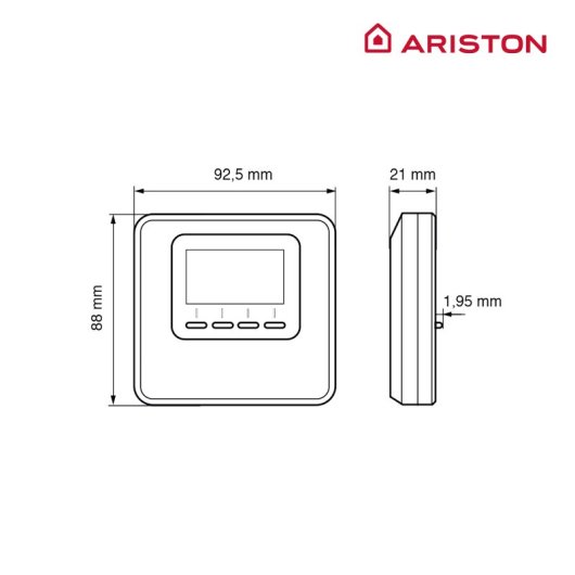Ariston Cube Black Termostato Inteligente Compatible con App Ariston Net