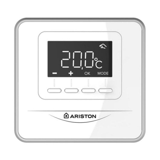 Ariston Cube RF Termostato Inalambrico Compatible con App Ariston Net (Necesario Receptor RF) Blanco
