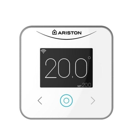 Ariston Cube RF Termostato Inalambrico Compatible con App Ariston Net (Necesario Receptor RF) Blanco