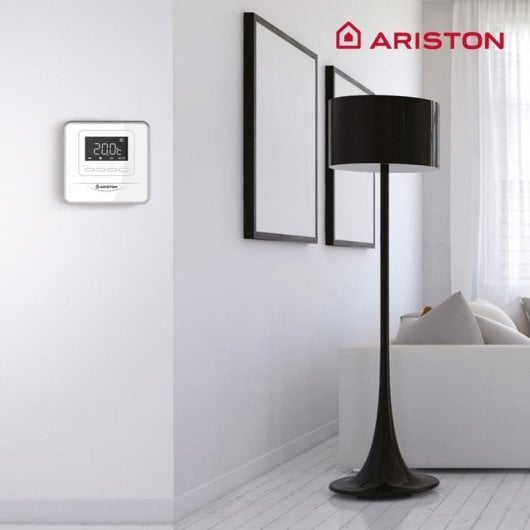 Ariston Cube RF Termostato Inalambrico Compatible con App Ariston Net (Necesario Receptor RF) Blanco