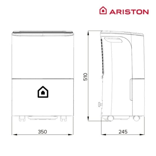Ariston Deos 21s Deshumidificador Vertical/Horizontal 3L 21 Litros/Día WiFi