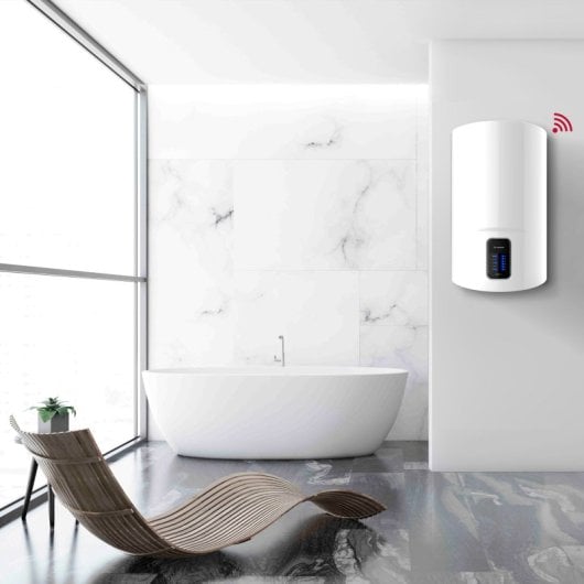 Ariston Lydos WiFi 50 Termo Eléctrico Vertical 50L B + Soporte de Pared Instafix