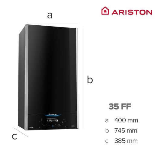 Ariston Alteas One Plus Net 35 Caldera Condensación A + Termostato + 3 Grifos + Kit Salida de Humos