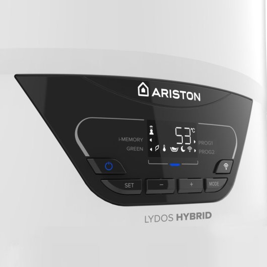 Ariston Lydos Hybrid WiFi Termo Eléctrico con Aerotermia 80L A + Soporte de Pared Instafix