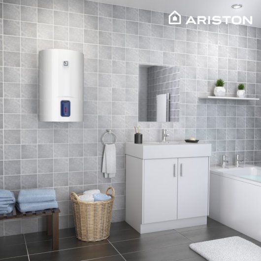 Ariston Lydos R 50 Termo Eléctrico Vertical 50L Clase C + Soporte de Pared Instafix