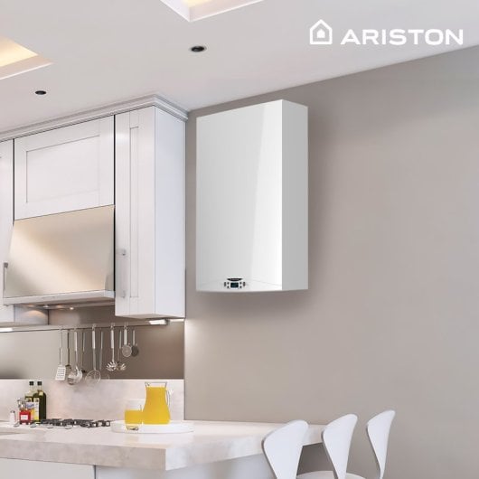 Ariston HS Premium 24 Caldera de Condensación 24kW A + Kit 3 Grifos + Kit Salida de Humos