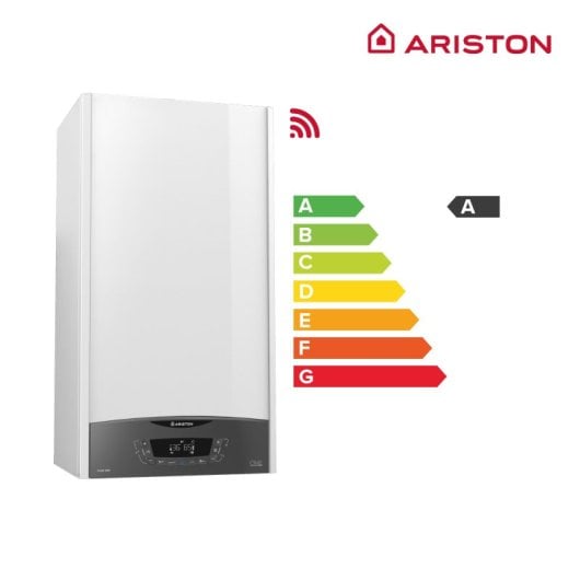Ariston Clas One 35 Caldera de Condensación WiFi Clase A + Kit Evacuación de Humos + Kit 3 Grifos