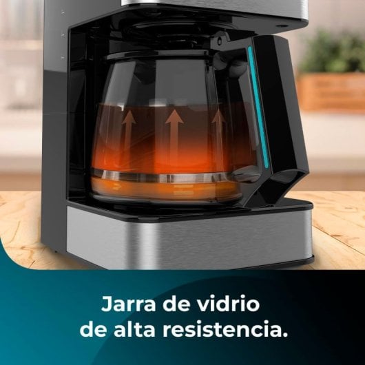 Cecotec Coffee 56 Drop Cafeteira Elétrica 800W 6 Chávenas Aço Inoxidável