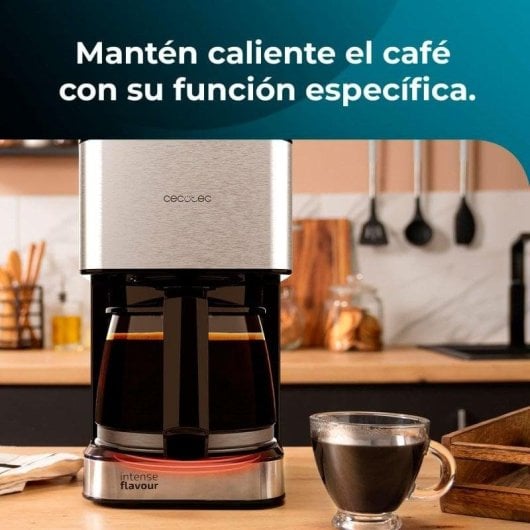 Cafeteira de Gotejamento Cecotec Coffee 56 6 Chávenas 0,8L Inox Função Manter Quente