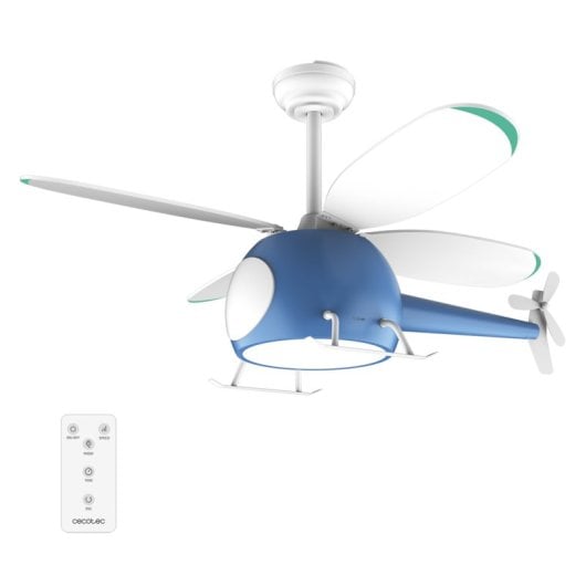 Ventilateur de plafond Cecotec EnergySilence Aero 4600 Helicopter 36W LED 39" Bleu
