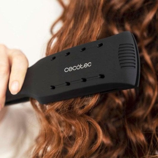 Prancha de Cabelo Queratina Cecotec Bamba Ritualcare 900 Max 210ºC Placas Largas Iónica Seco e Húmido