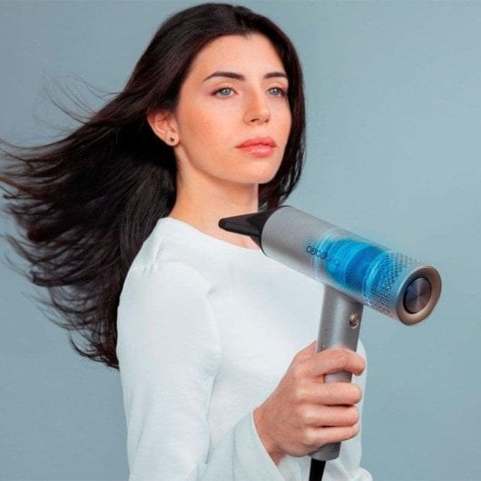 Professioneller Föhn Cecotec Bamba IoniCare RockStar Aluminum 2000W 4 Temperaturstufen 3 Geschwindigkeiten Ionentechnologie Grau