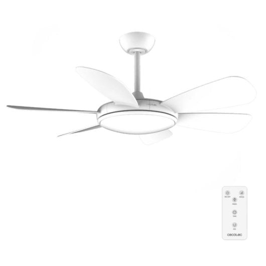 Ventilateur de plafond Cecotec EnergySilence Aero 5200 White Pro LED 52" 6 vitesses télécommande