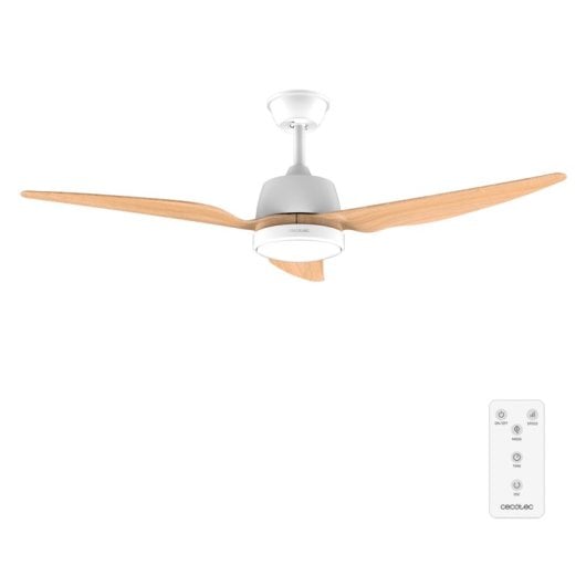 Deckenventilator Cecotec EnergySilence Aero 5250 Whitewood 62W LED 3 Geschwindigkeiten Fernbedienung