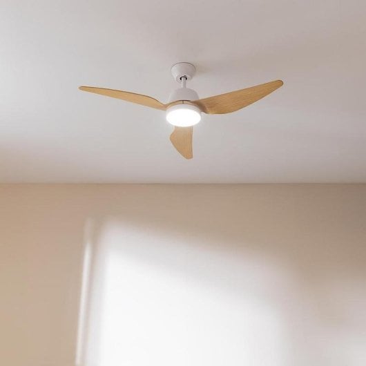 Deckenventilator Cecotec EnergySilence Aero 5250 Whitewood 62W LED 3 Geschwindigkeiten Fernbedienung
