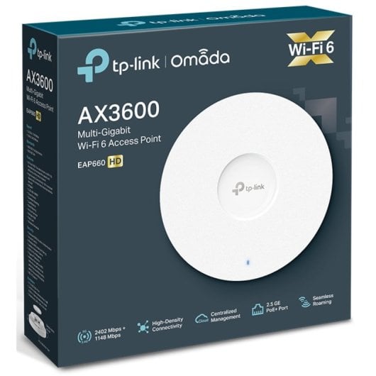 TP-Link EAP660 HD Punto de Acceso WiFi 6 Doble Banda AX3600 MU-MIMO