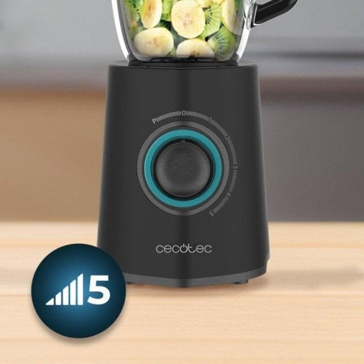 Cecotec Power Black Titanium 2300MAX Mix Go Batidora de Vaso 2300W Negra