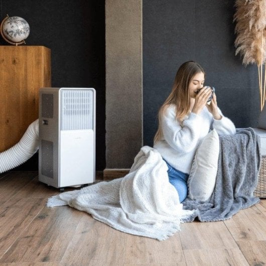 Cecotec ForceClima 12850 Style Heating Connected Aire Acondicionado Portátil Bomba de Calor 12000BTU
