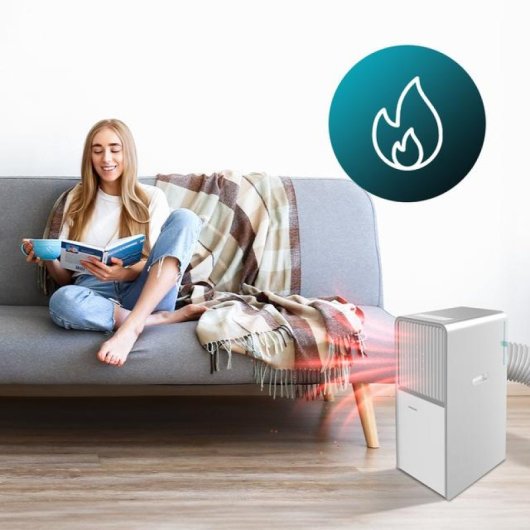 Cecotec ForceClima 12650 Style Heating Aire Acondicionado Portátil con Bomba de Calor 12000 BTU